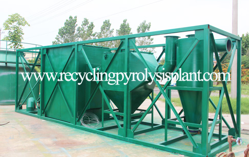 Advanced waste plastics/tyres/rubber into fuel recycling pyrolysis plant