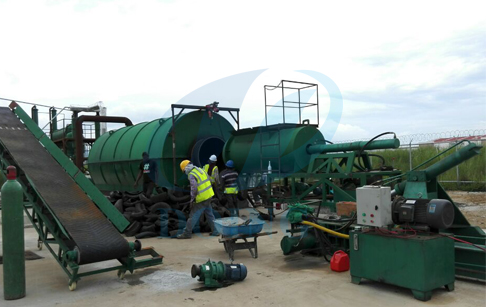 Waste tire to oil pyrolysis plant installed in Panama